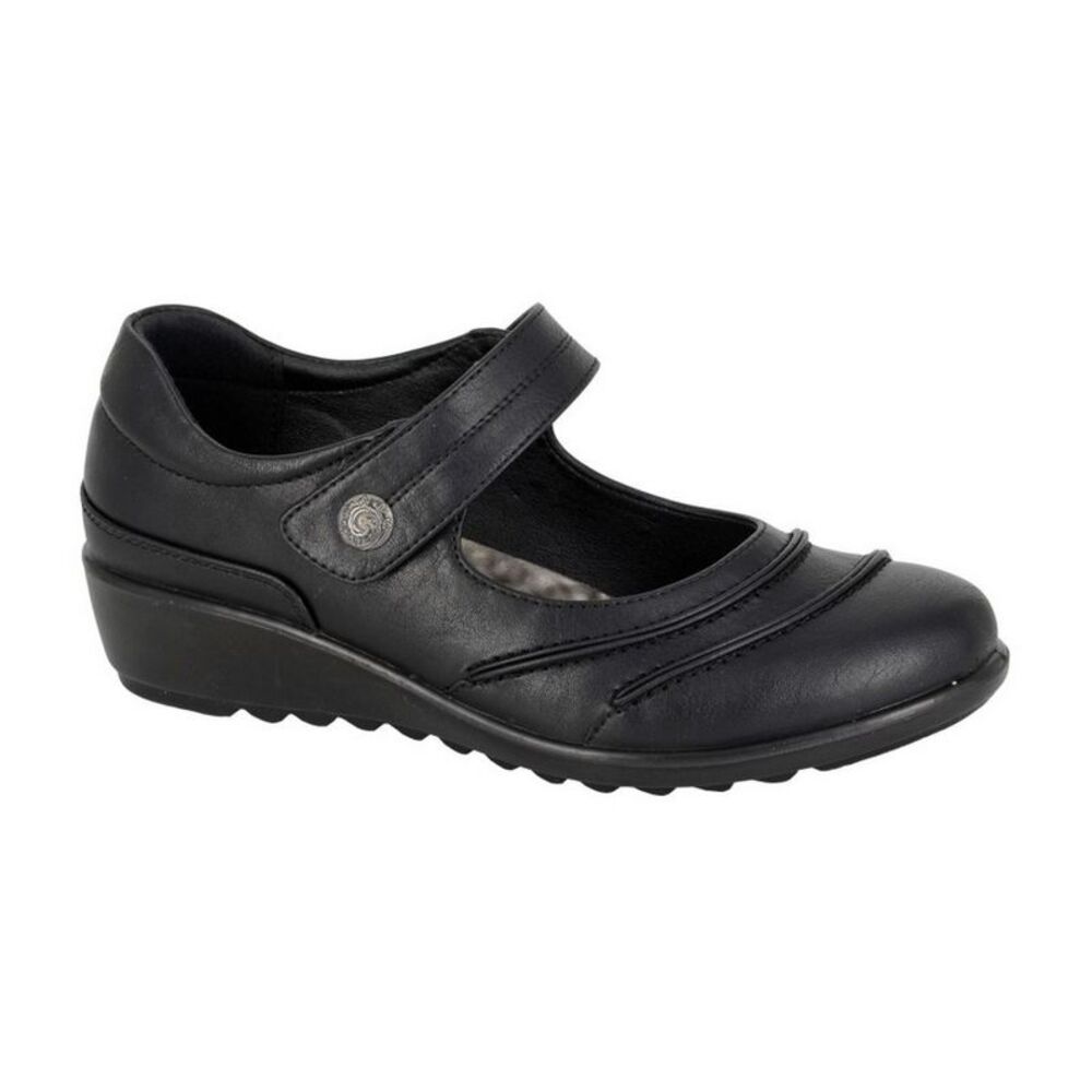 Boulevard Womens/Ladies Mary Janes / Black
